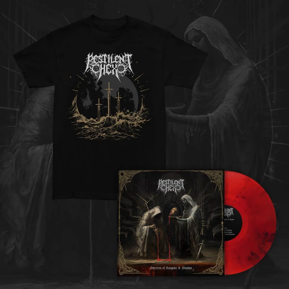 PESTILENT HEX - 'Sorceries of Sanguine & Shadow' T-Shirt + LP