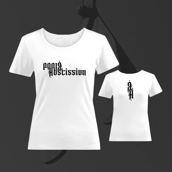 BLOOD ABSCISSION - 'Logo' Women White T-Shirt